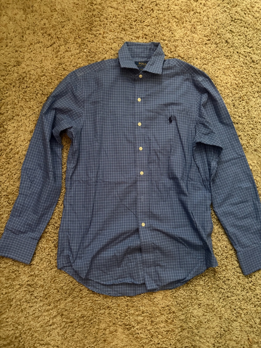 Men polo Ralph Lauren button down shirt, size S